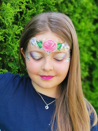 Flowerdesign Schminke